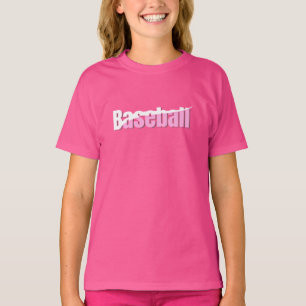 Baseball Abstrakt Swish - Giro Word Art T-Shirt