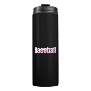 Baseball Abstrakt Swish - Giro Word Art Thermosbecher