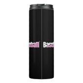 Baseball Abstrakt Swish - Giro Word Art Thermosbecher (Rückseite)