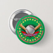 Baseball-Abzeichen Button (Vorne & Hinten)