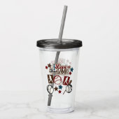 Baseball Acryltrinkbecher (Rückseite)