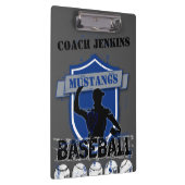 Baseball addieren Ihr eigenes Namensclip-Brett Klemmbrett (Rechts)