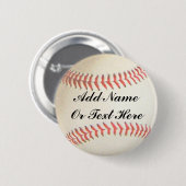 BASEBALL ADDIEREN NAMEN ODER TEXT HERE-BUTTON BUTTON (Vorne & Hinten)