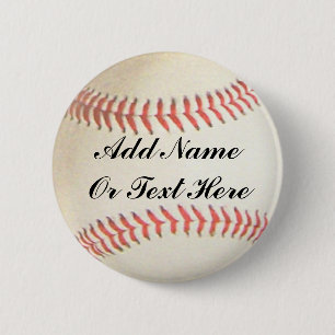 BASEBALL ADDIEREN NAMEN ODER TEXT HERE-BUTTON BUTTON