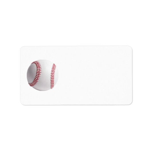 Baseball Adressaufkleber (Vorne)