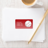 Baseball Adressaufkleber (Insitu)