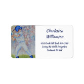 Baseball-Adresse Adressaufkleber (Vorne)