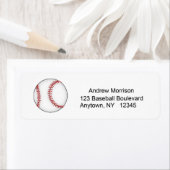 Baseball-Adressetikett (Insitu)