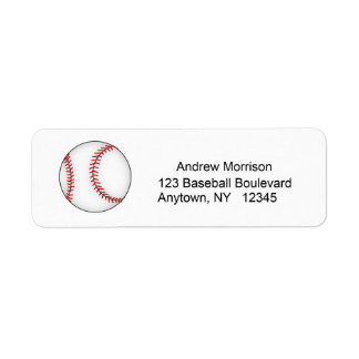 Baseball-Adressetikett