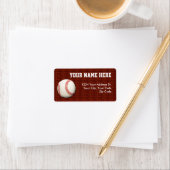 Baseball-Adressmarken Adressaufkleber (Insitu)