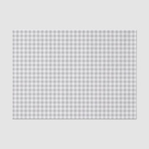 Baseball-Akkord. Gingham Tissue Wrap-Blue-Gray Seidenpapier