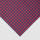 Baseball-Akkord. Gingham Tissue Wrap-Red-Blue Seidenpapier (Ausschnitt)