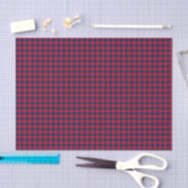 Baseball-Akkord. Gingham Tissue Wrap-Red-Blue Seidenpapier (Handwerk)