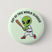 Baseball Alien Button (Vorderseite)