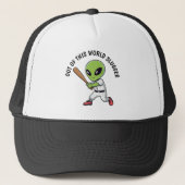 Baseball Alien Hat Truckerkappe (Vorderseite)