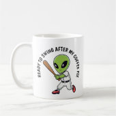 Baseball Alien Kaffeetasse (Links)