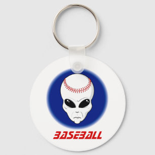 Baseball-alien Schlüsselanhänger