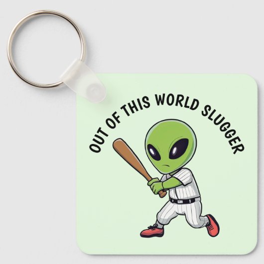 Baseball Alien Schlüsselanhänger (Vorderseite)