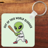 Baseball Alien Schlüsselanhänger (Rückseite)