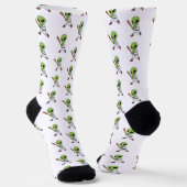 Baseball-Alien Socken (Gewinkelt)