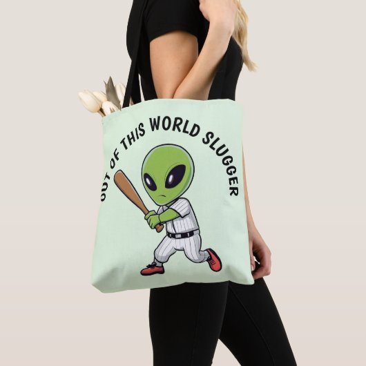 Baseball Alien Tasche (Von Nahem)