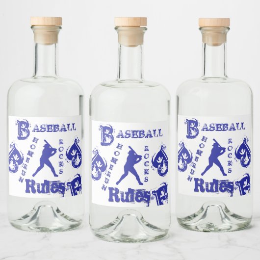 Baseball Alkoholflaschenetikett (Flaschen)
