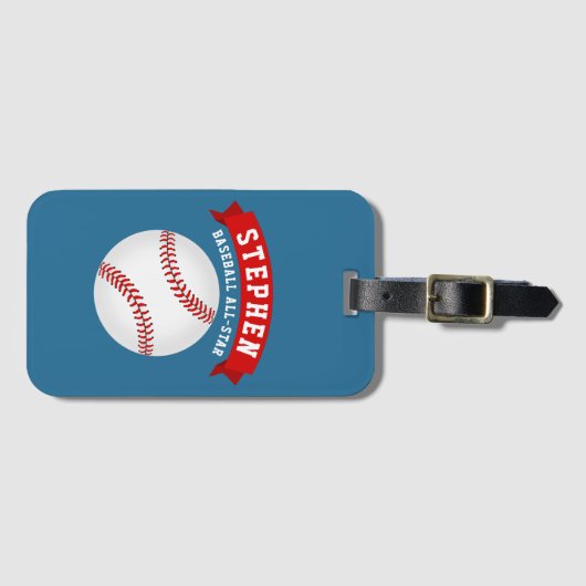 Baseball All-Star Gepäckanhänger (Vorderseite (Horizontal))