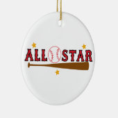 Baseball All Star Keramik Ornament (Rechts)