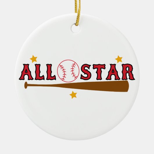 Baseball All Star Keramik Ornament (Vorne)