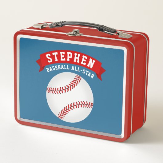 Baseball All-Star Metall Lunch Box (Vorderseite)