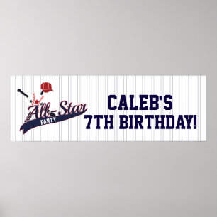 Baseball ALL-STAR Sport individuell personalisiert Poster
