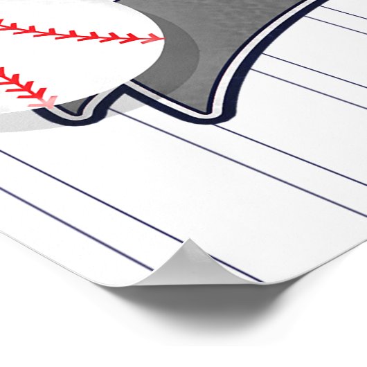 Baseball ALL-STAR Sports Custom Personalisiert Par Poster (Ecke)