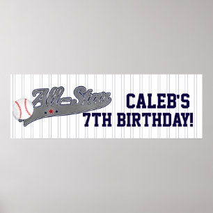 Baseball ALL-STAR Sports Custom Personalisiert Par Poster