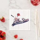 Baseball ALL-STAR Sports Custom Personalisiert Par Serviette (Beispiel)