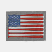 Baseball America (USA) Fleece Blanket (Vorderseite (Horizontal))