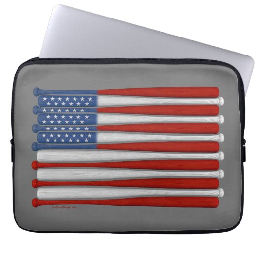 Baseball America (USA) Laptop Sleeve (Vorderseite)
