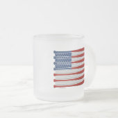 Baseball America (USA) Mattiert Glass Coffee Tasse (VorderseiteRechts)