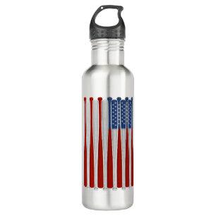 Baseball America (USA) Stainless Steel Water Bottl Edelstahlflasche