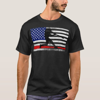 Baseball American Flag gibt Baseball-Spieler 2021 T-Shirt
