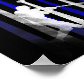 Baseball American Flag Player Flag, Vater, Mama, K Poster (Ecke)