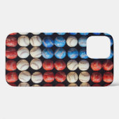 Baseball-Amerikanische Flagge Case-Mate iPhone Hülle (Rückseite (Horizontal))