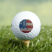 Baseball-Amerikanische Flagge Golfball (Insitu T-Shirt)