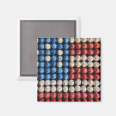 Baseball-Amerikanische Flagge Magnet (Vorderseite/Rückseite)