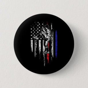 Baseball Amerikanische Flagge Pitcher USA Pitching Button