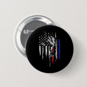 Baseball Amerikanische Flagge Pitcher USA Pitching Button (Vorne & Hinten)