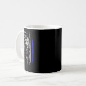 Baseball-Amerikanische-Flagge-Pitcher-USA-Pitching Kaffeetasse (Vorderseite Links)