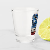Baseball-Amerikanische Flagge Schnapsglas (Links)