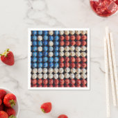 Baseball-Amerikanische Flagge Serviette (Beispiel)