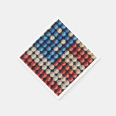 Baseball-Amerikanische Flagge Serviette (Ecke)