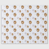 Baseball and Glove Pattern Geschenkpapier (Flach)
